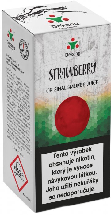 E-liquid Dekang Strawberry 10ml 18mg (jahoda)