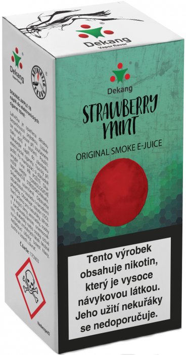 E-liquid Dekang Strawberry mint 10ml 18mg (jahoda s mátou)