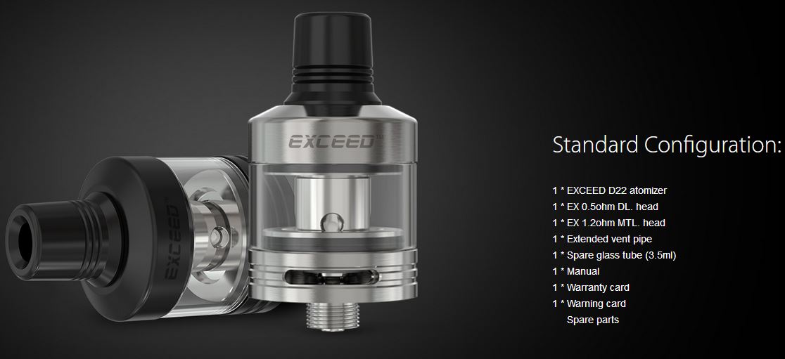 Joyetech Exceed D22 Clearomizér red 2ml
