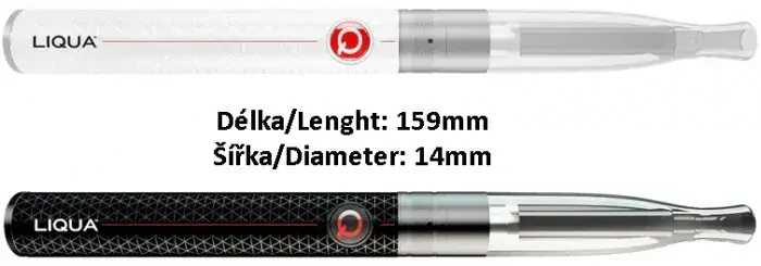 Liqua Q Vaping Pen clearomizer 1,8ohm 2ml Black