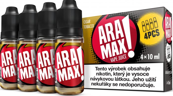 Aramax  4pack Cigar Tobacco 4 x 10 ml 6 mg