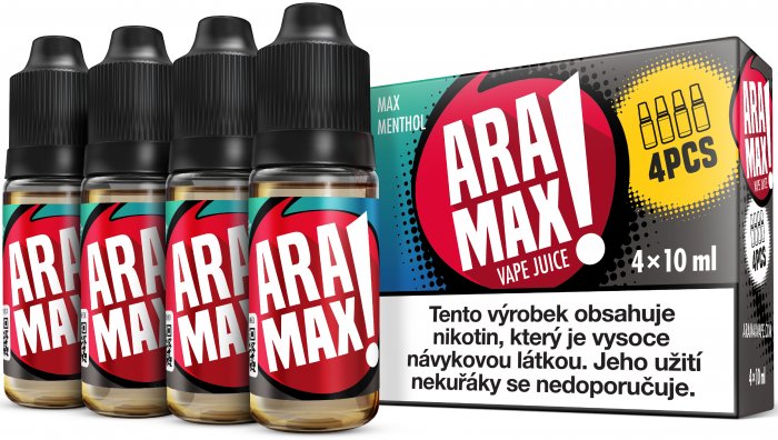 Aramax  4pack Max Menthol 4 x 10 ml 12 mg