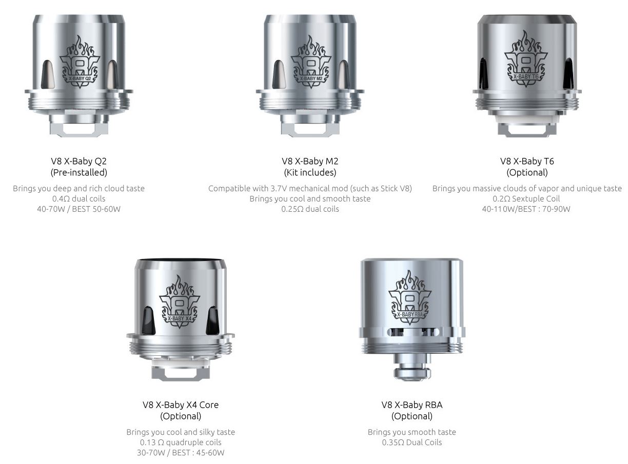 Smoktech TFV8 X-Baby RBA žhavicí hlava