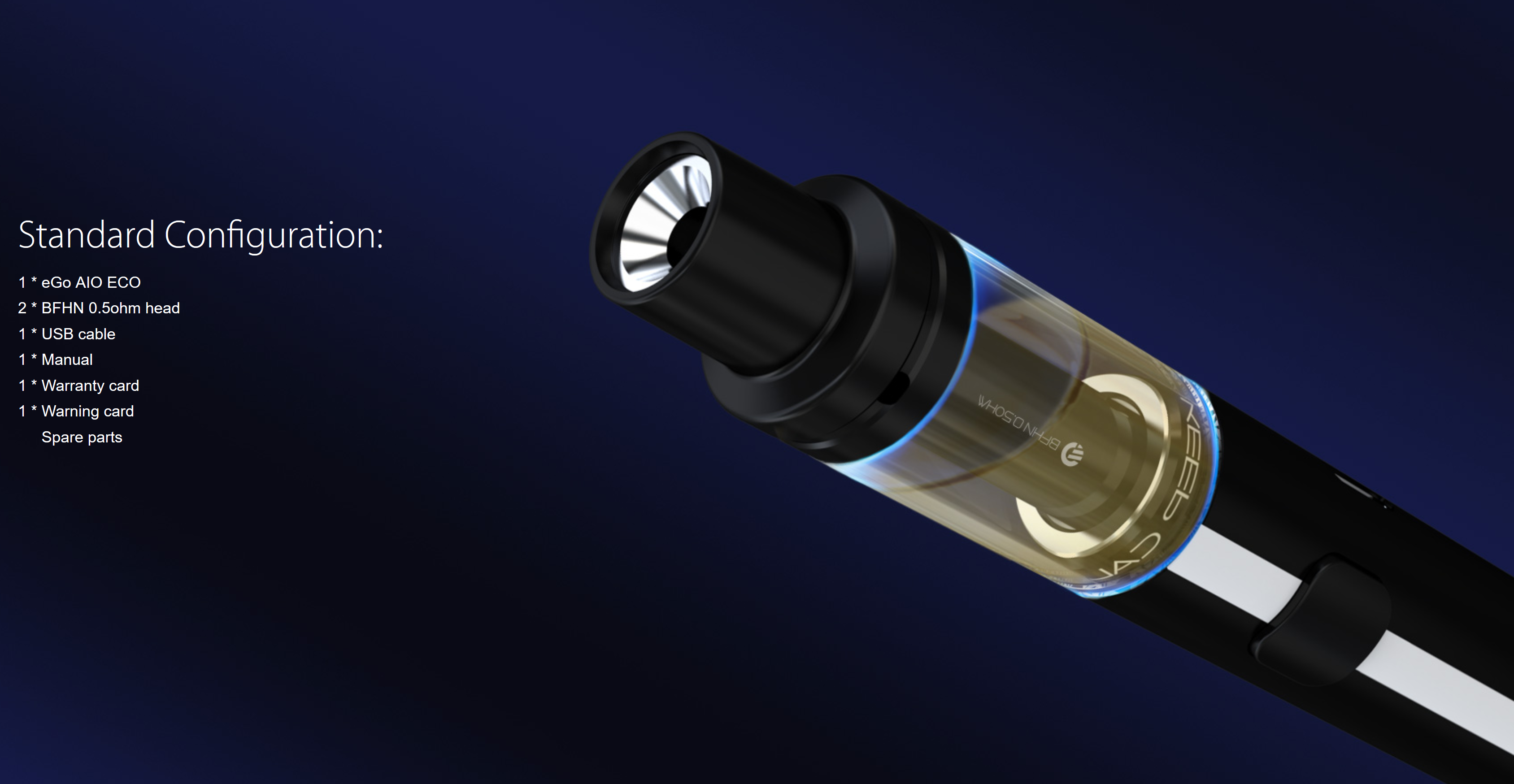 Joyetech eGo AIO ECO 650mAh Šedá 1ks