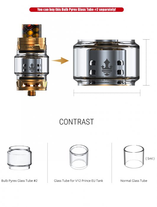 Smoktech TFV12 Prince 8ml Silver