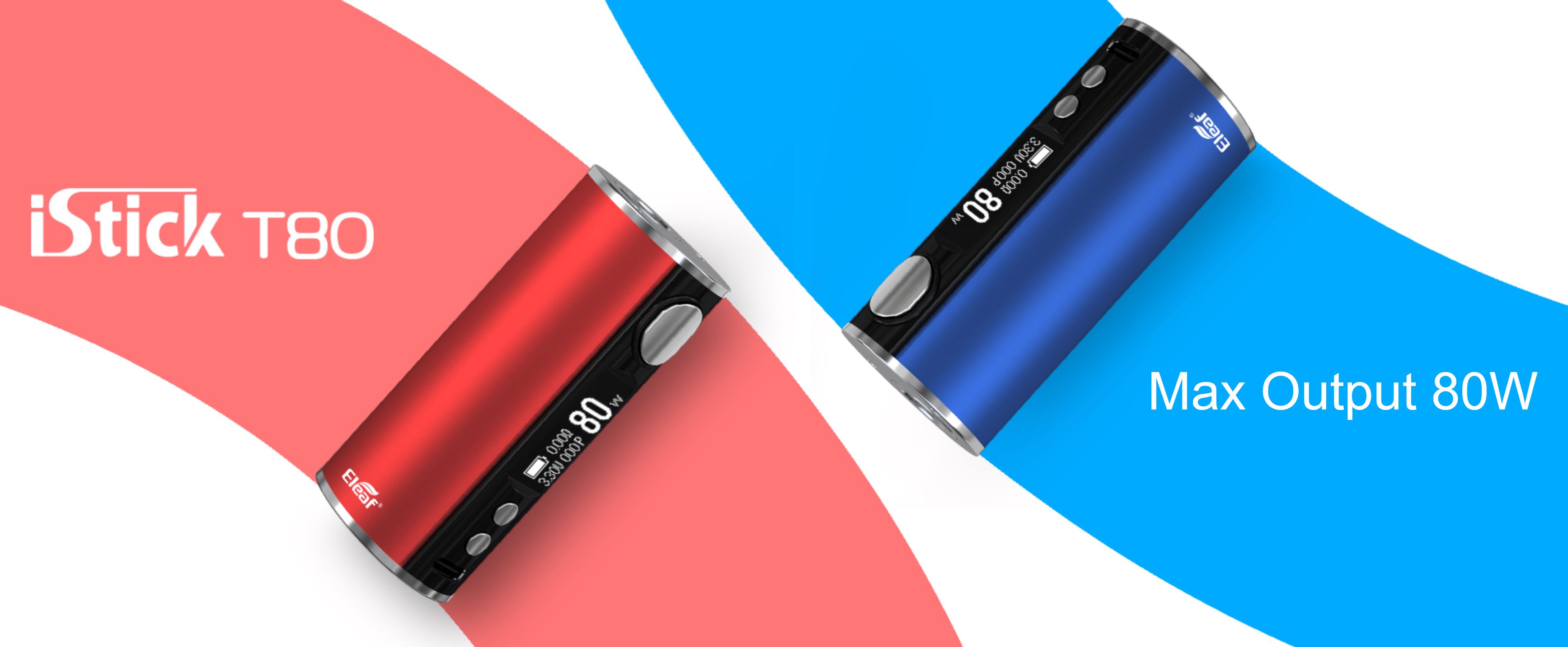 iSmoka Eleaf iStick T80 80W Grip Easy Kit 3000mAh modrá