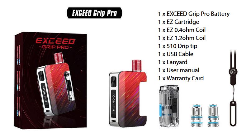 Joyetech EXCEED Grip Pro 40W Full Kit 1000 mAh Purple Star Trail 1 ks