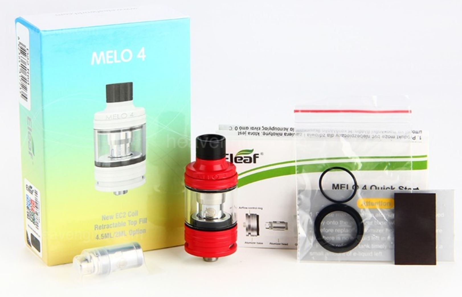Eleaf MELO 4 clearomizér Stříbrná 4,5ml