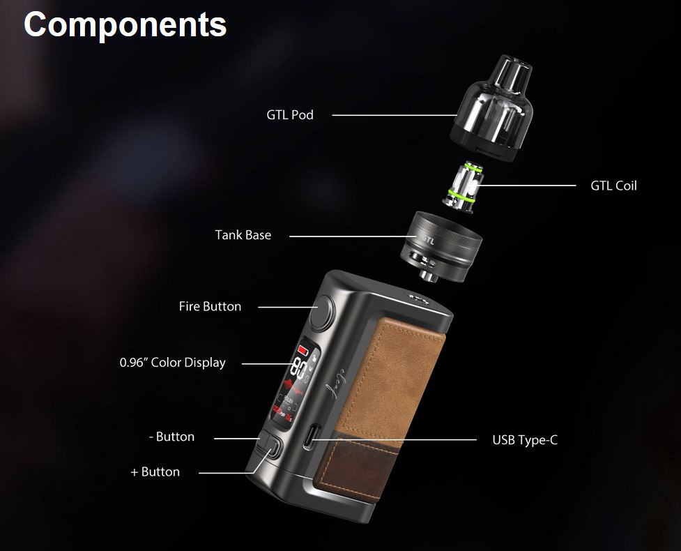 iSmoka Eleaf iStick Power 2 80 W full Kit Grip Light Brown 5000 mAh 1 ks