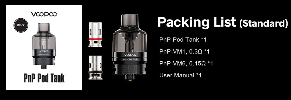 VOOPOO PnP Pod Tank Clearomizer Silver 4,5ml