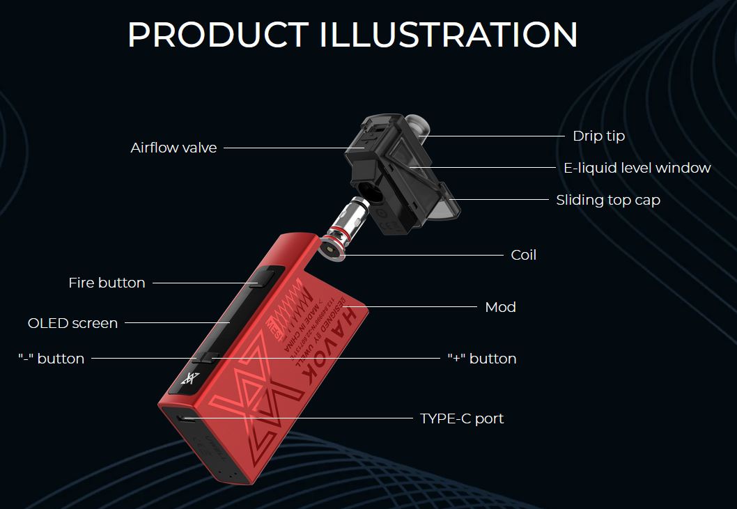 Uwell HAVOK V1 cartridge 0,6ohm 4ml