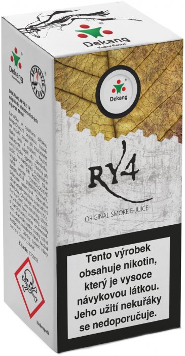 E-liquid Dekang RY4 (směs karamelu, vanilky a tabáku) 10ml 18mg