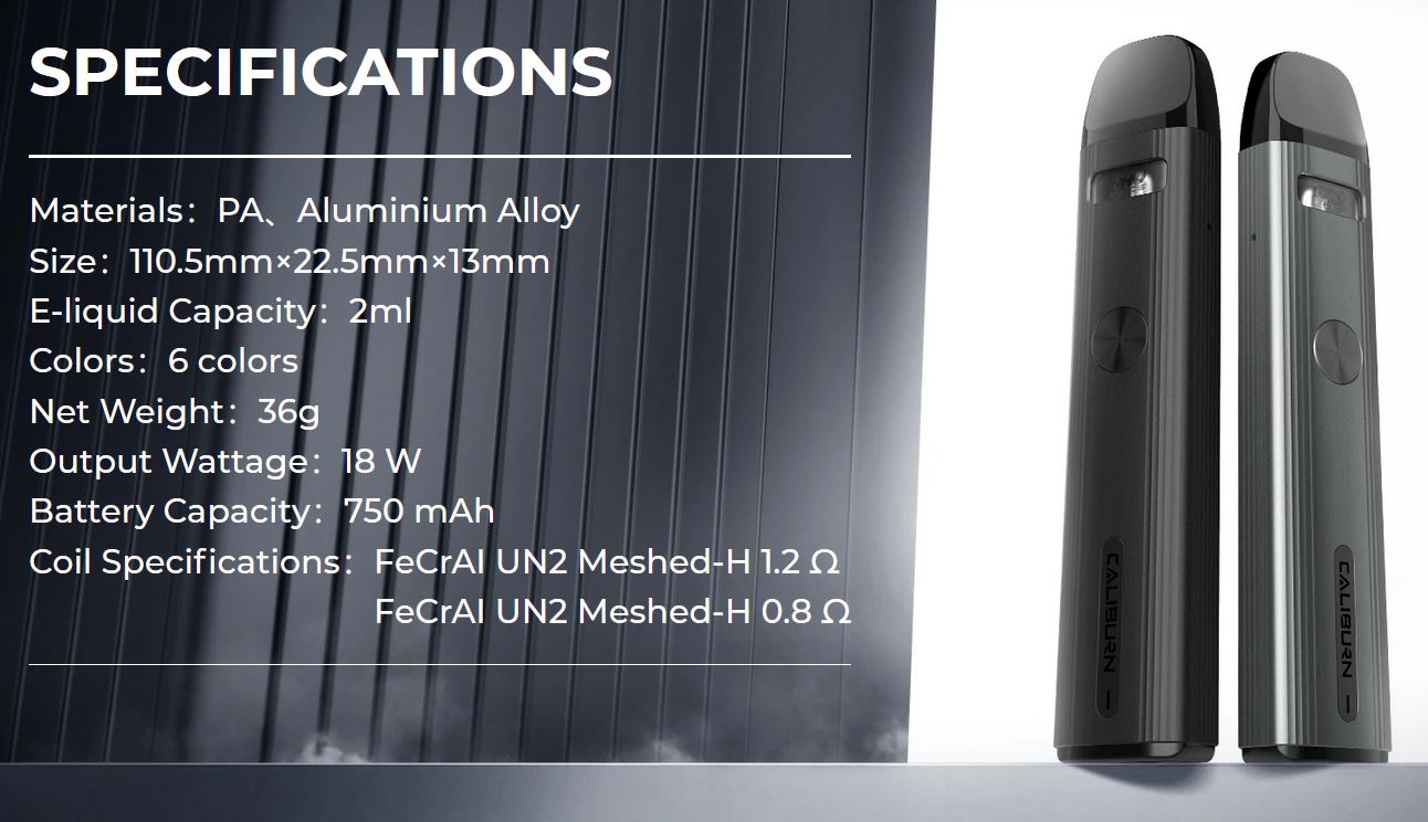 Uwell Caliburn G2 Pod Kit 750 mAh Ultramarine Blue 1 ks