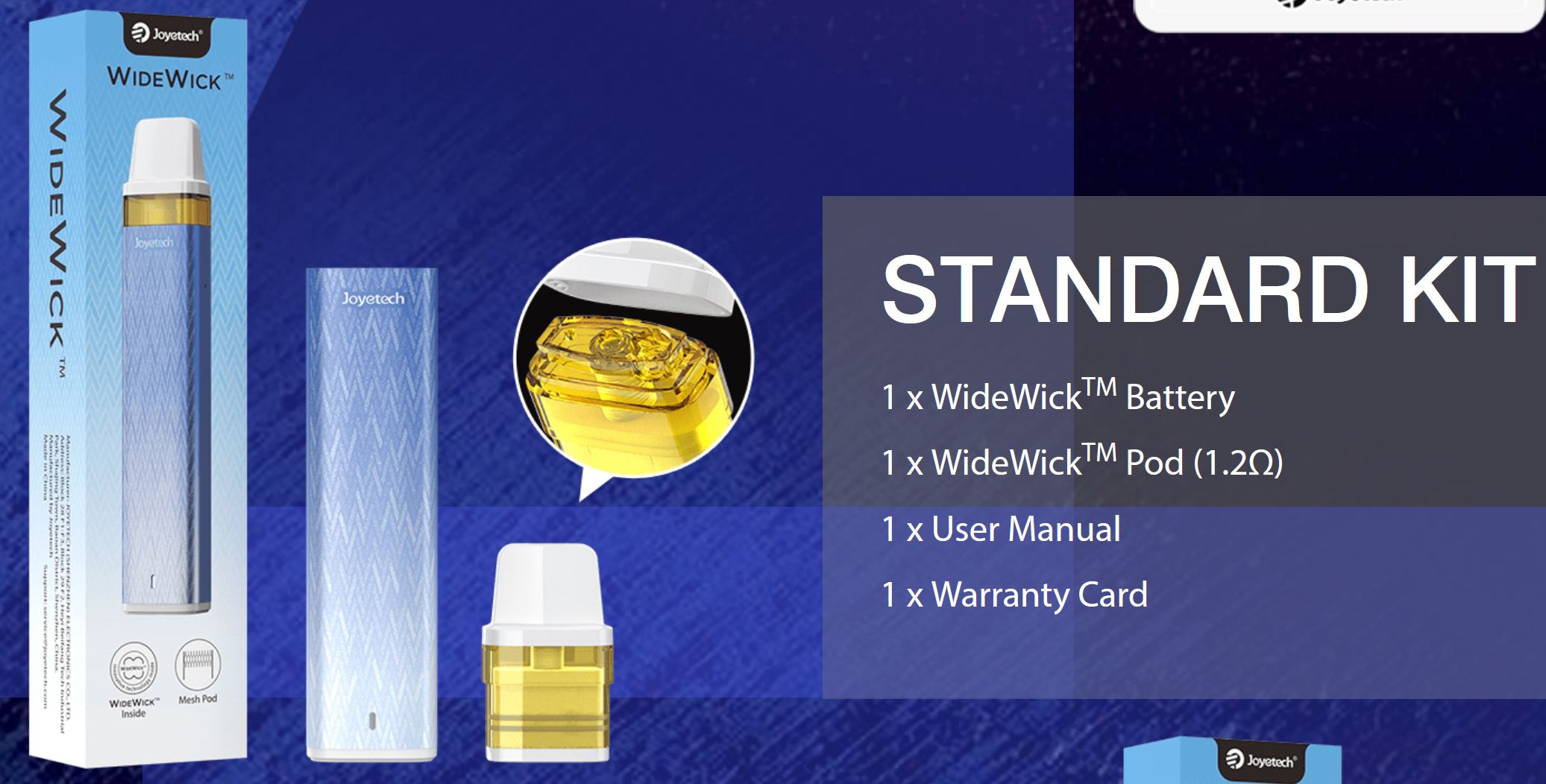Joyetech WideWick Pod Kit 800 mAh Sky Blue 1 ks