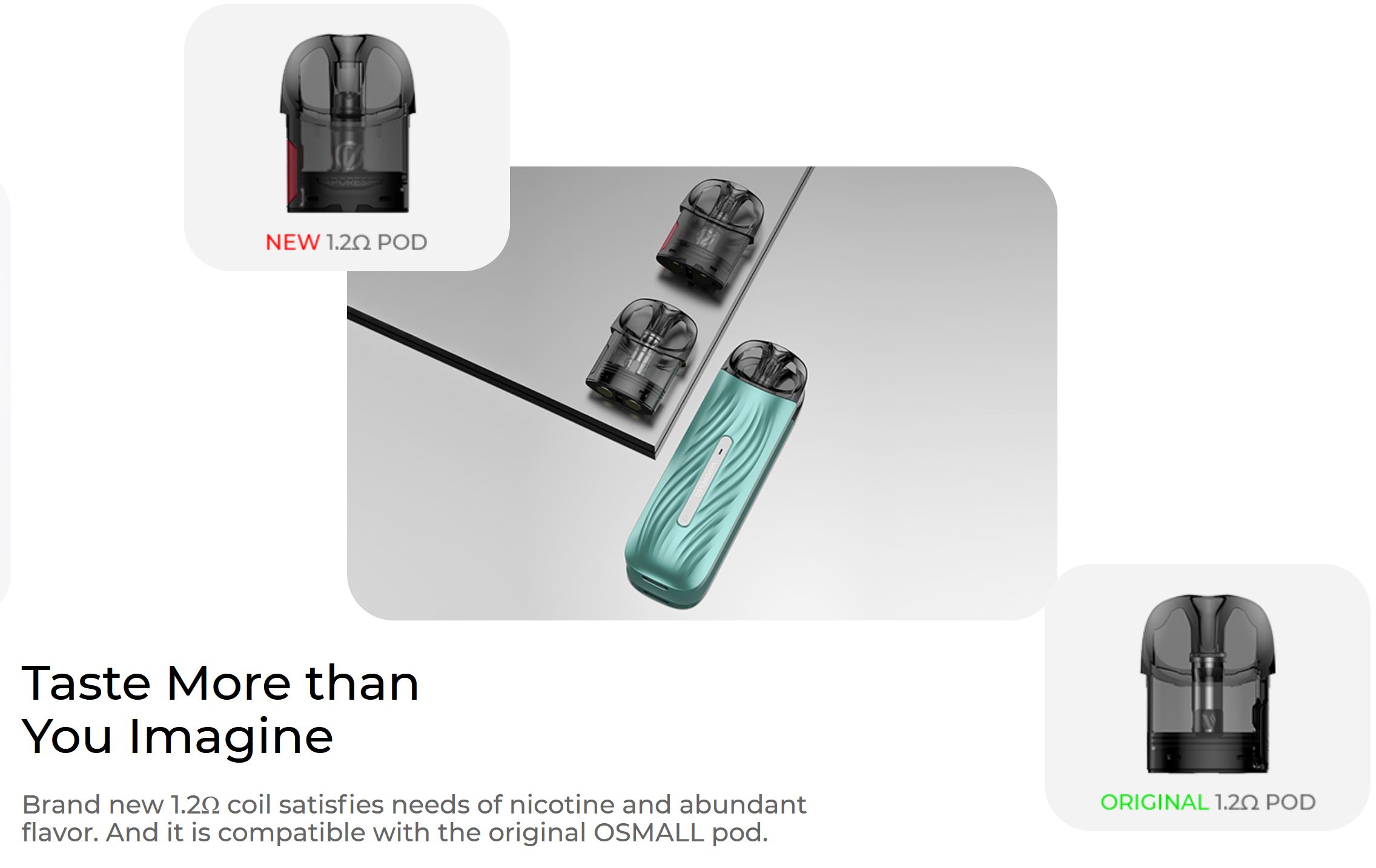 Vaporesso OSMALL 2 elektronická cigareta 450mAh Green