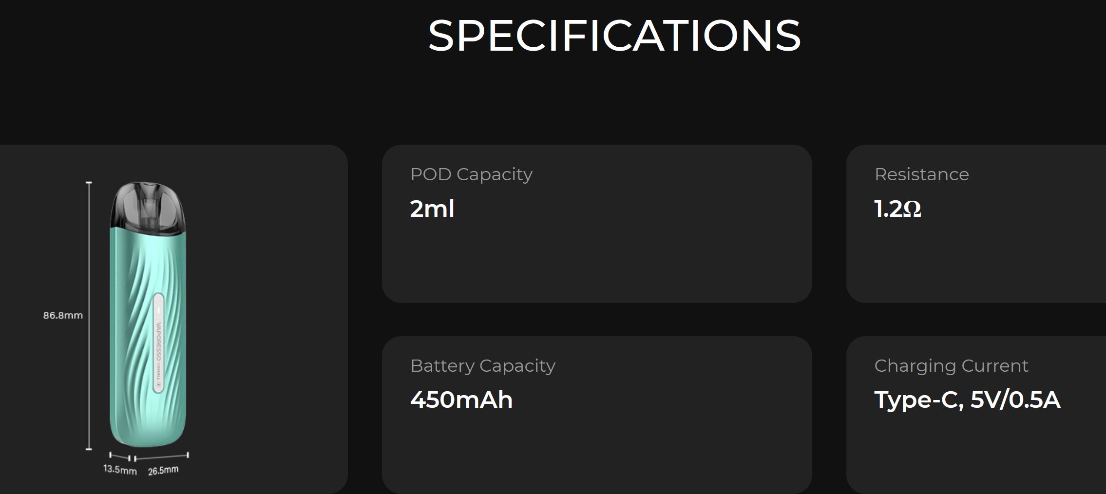 Vaporesso OSMALL 2 elektronická cigareta 450mAh Pink