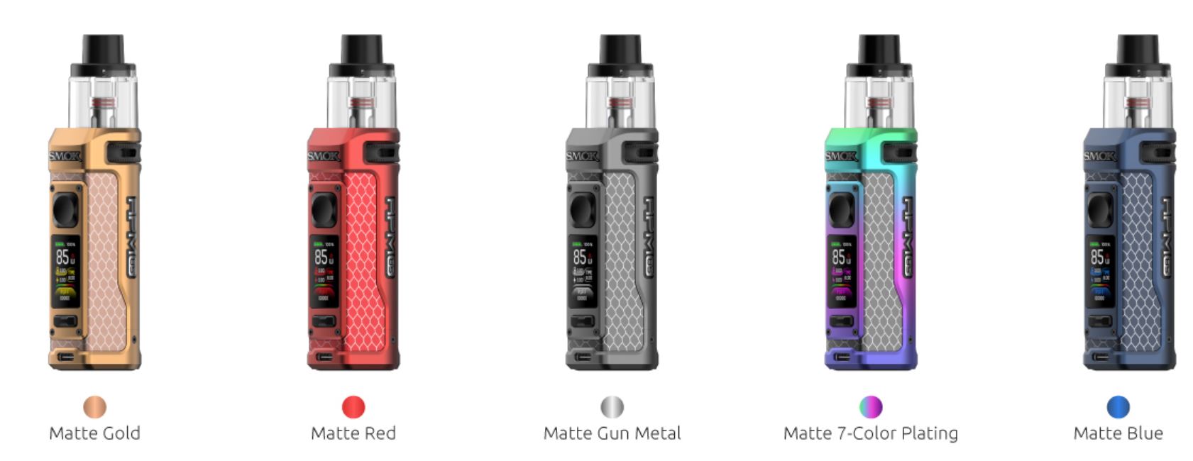 Smoktech RPM 85 grip Full Kit 3000 mAh Matte 7color Plating 1ks