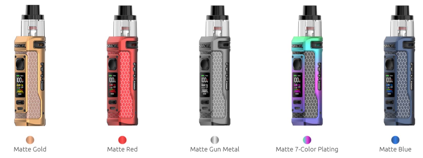 Smoktech RPM 100 grip Full Kit 100W Matte Gun Metal