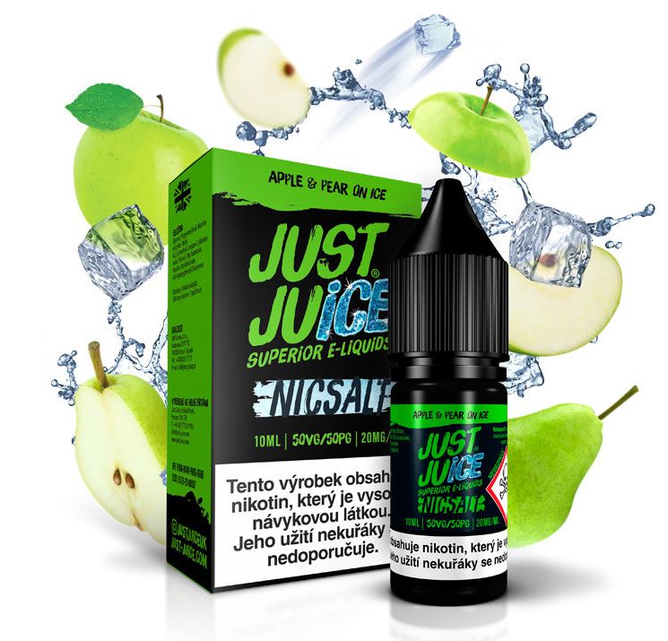 Just Juice Salt Apple & Pear On Ice (Ledové jablko a hruška) 10 ml 11 mg