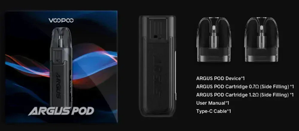 VooPoo Argus Pod Kit 800 mAh Carbon Fiber 1 ks