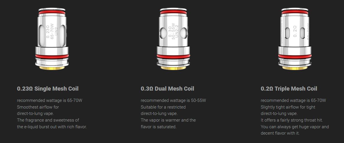 Uwell Crown 5 UN2-3 Single Meshed žhavicí hlava 0,2ohm