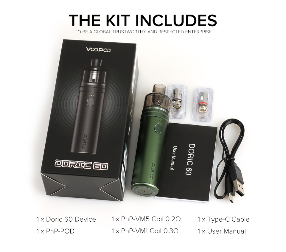 VOOPOO Doric 60 elektronická cigareta 2500mAh Deep Purple 1ks