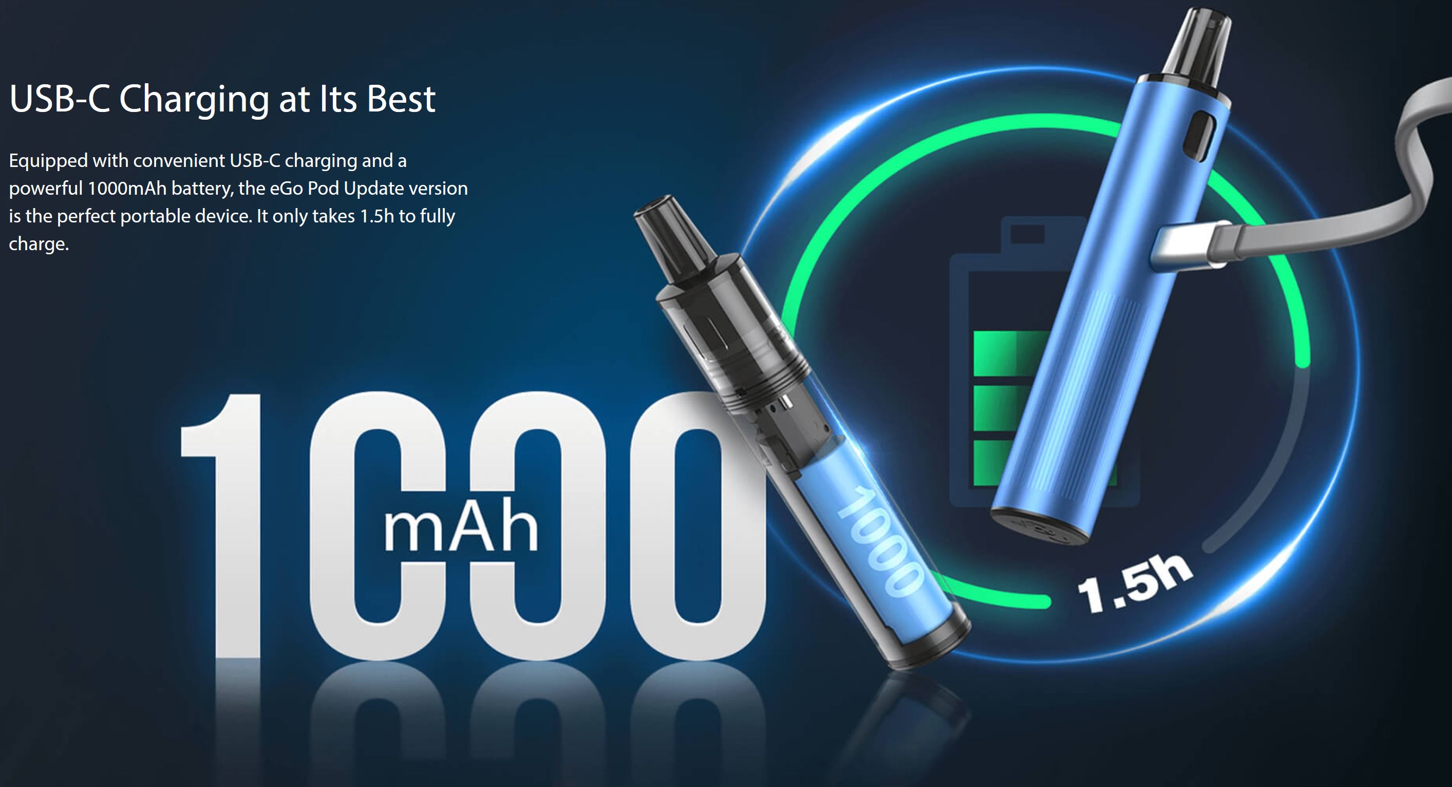 Joyetech eGo Pod Kit Update Version 1000 mAh Rose Gold 1 ks