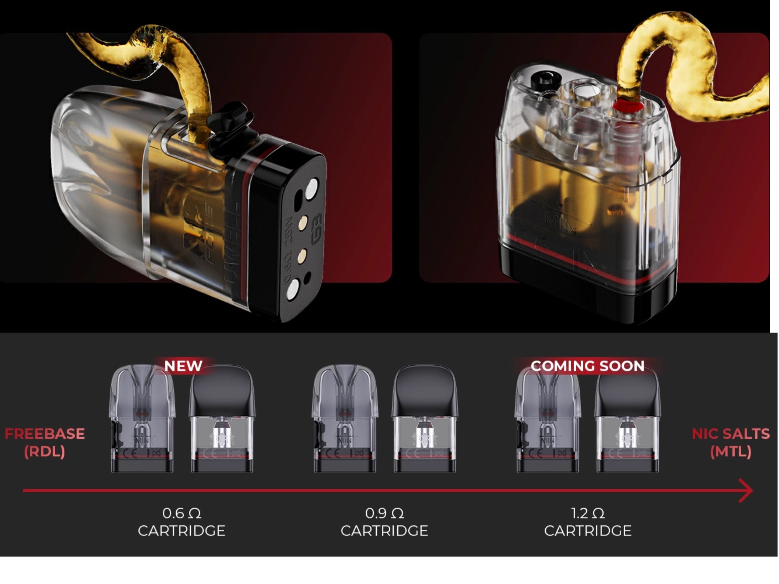 Uwell Caliburn G3 900 mAh Red 1 ks
