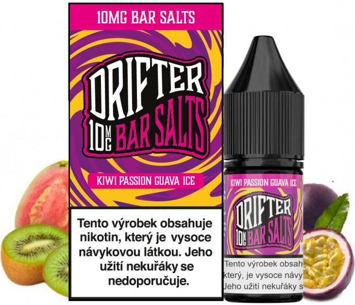 Drifter Bar Salts Kiwi Passionfruit Guava Ice 10 ml 20 mg