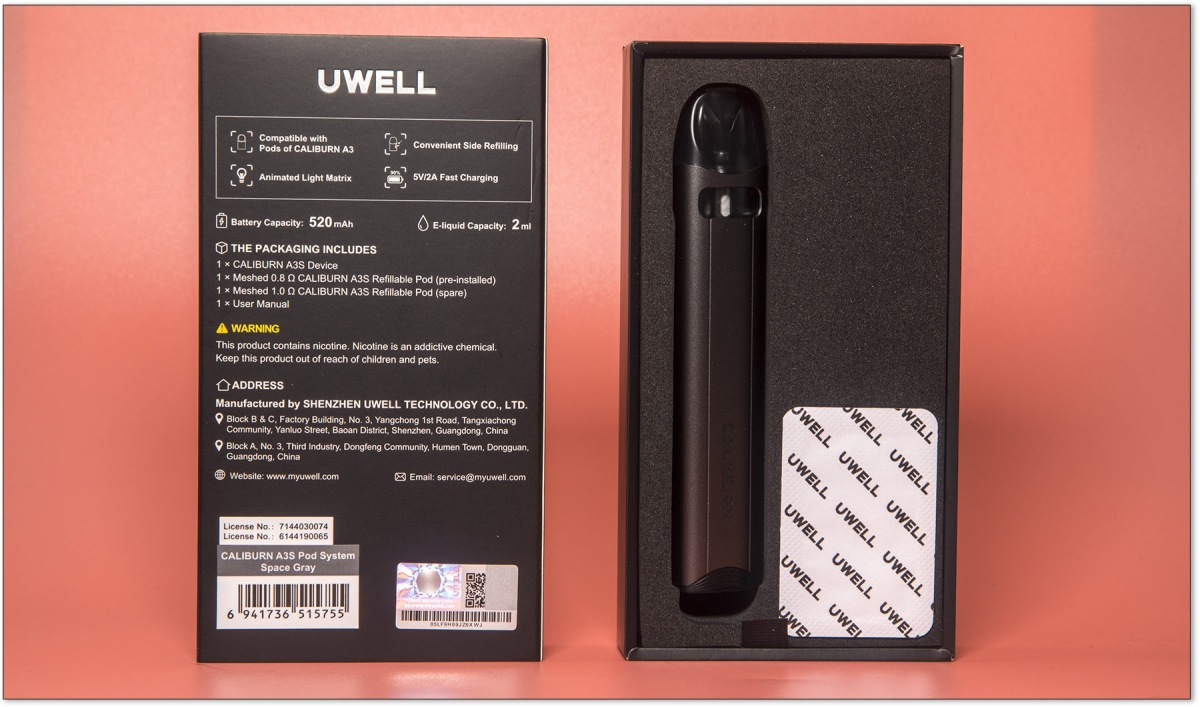 Uwell Caliburn A3S Pod 520 mAh Lake Green 1 ks