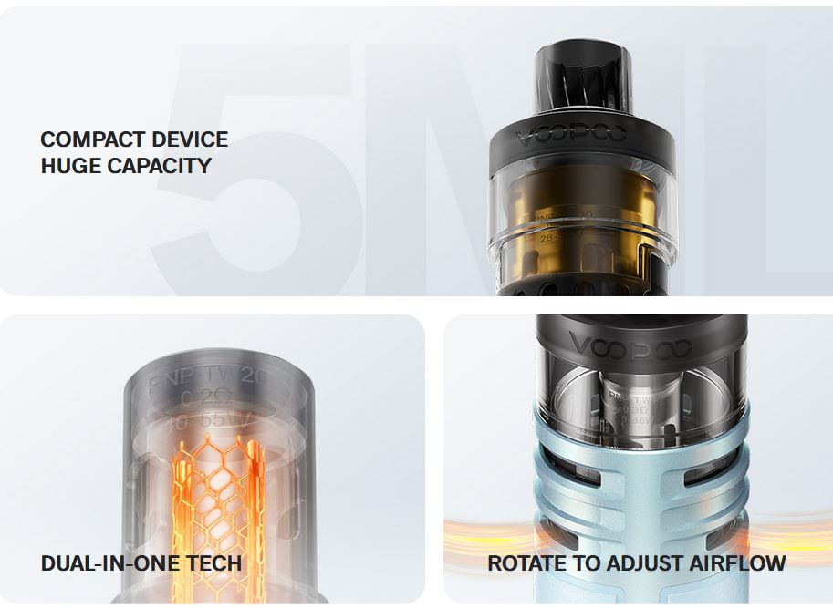 VOOPOO DRAG H40 grip 1500 mAh Full Kit Modern Red