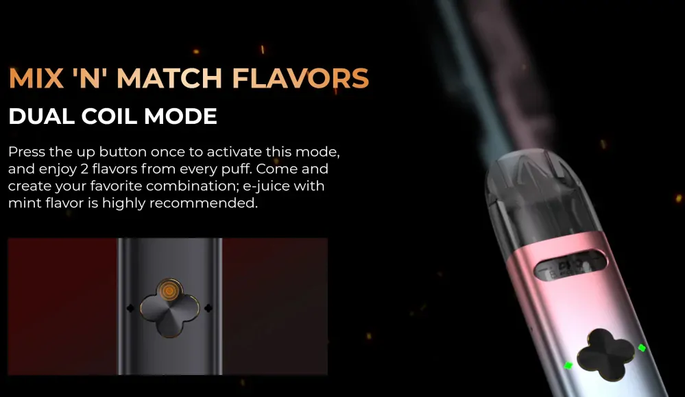 Uwell Caliburn Explorer Pod Kit 1000 mAh Pink & Cyan 1ks