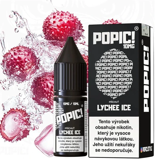POPIČ! Salt Lychee Ice 10 ml 10 mg