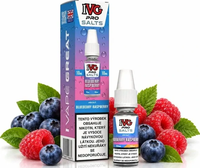IVG Pro Salts Blueberry Raspberry 10 ml 10 mg