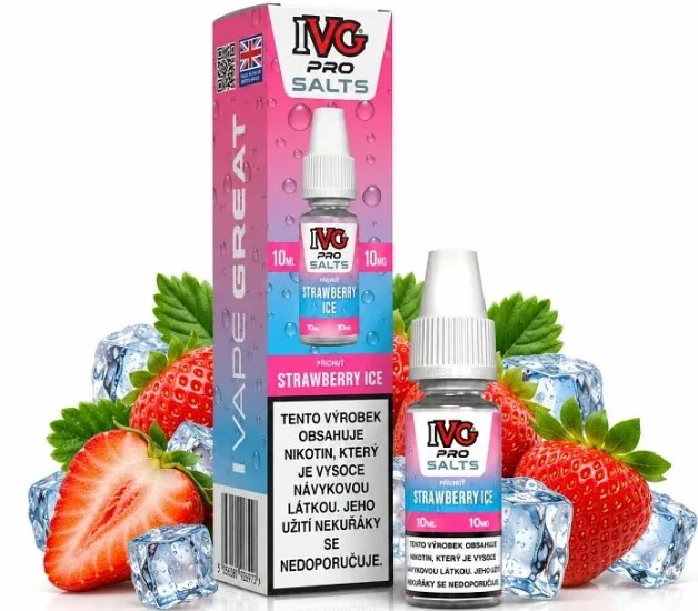 IVG Pro Salts Strawberry Ice 10 ml 10 mg