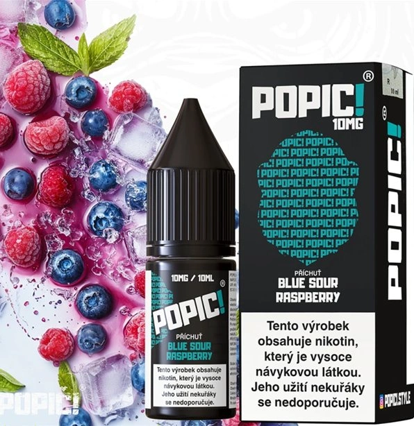 POPIČ! Salt Blue Sour Raspberry 10 ml 10 mg
