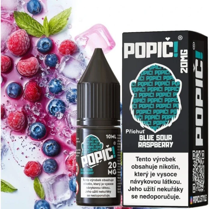 POPIČ! Salt Blue Sour Raspberry 10 ml 20 mg
