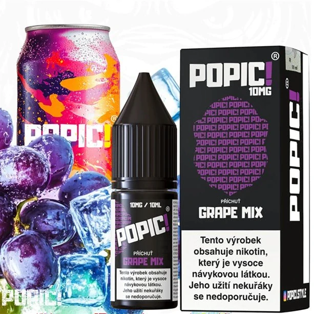 POPIČ! Salt Grape Mix 10 ml 20 mg