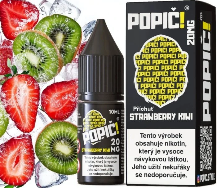POPIČ! Salt Strawberry Kiwi 10 ml 20 mg