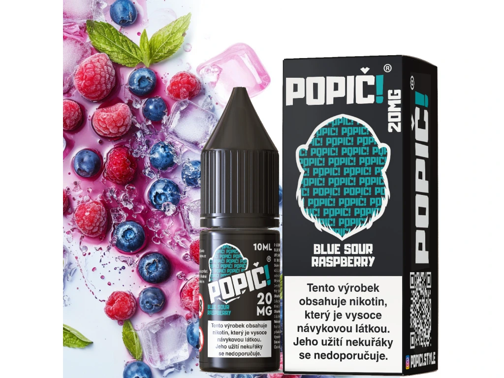 POPIČ! Salt Blue Sour Raspberry 10 ml 20 mg