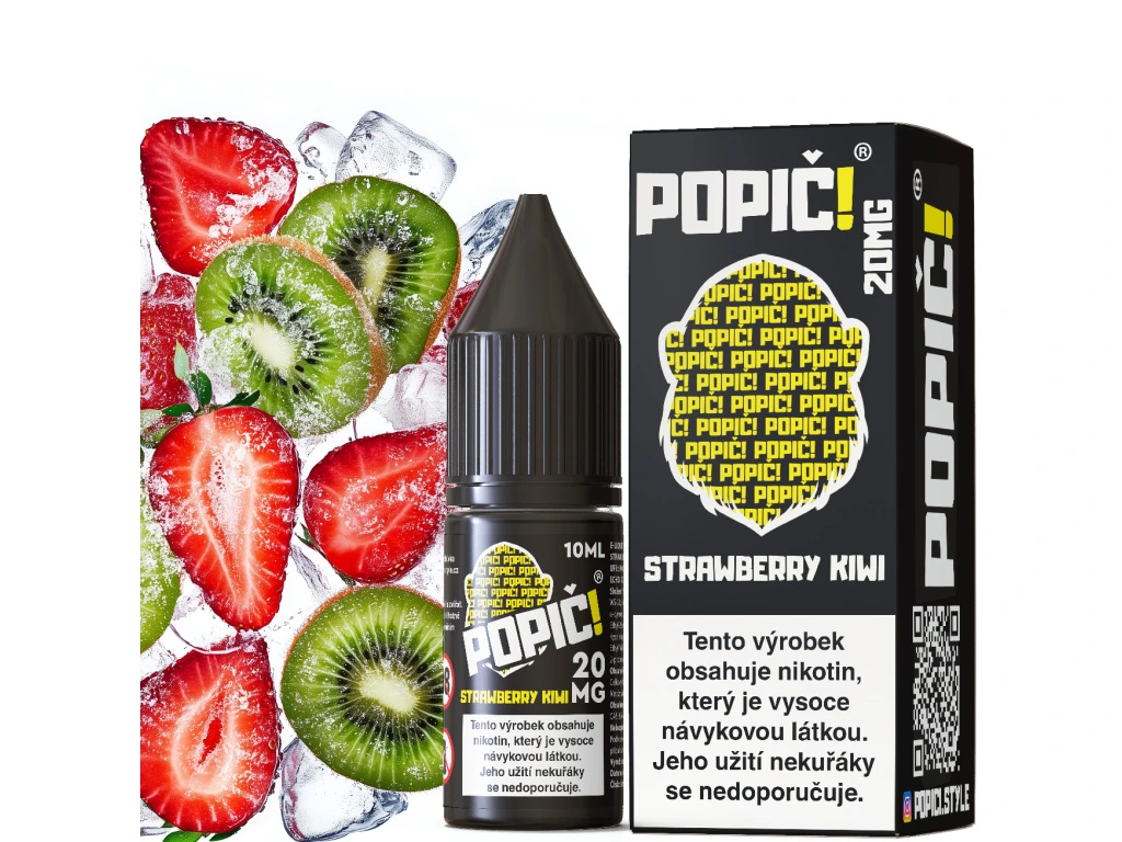 POPIČ! Salt Strawberry Kiwi 10 ml 20 mg