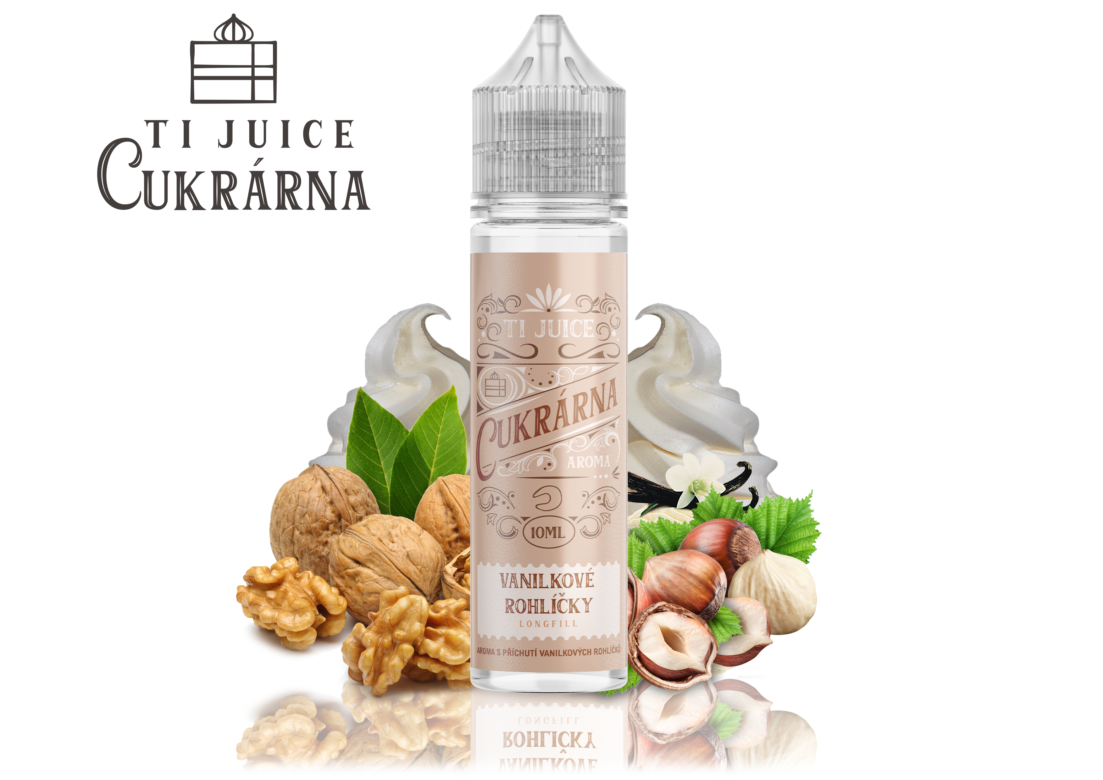 TI Juice Cukrárna Shake & Vape Vanilkové rohlíčky 10 ml