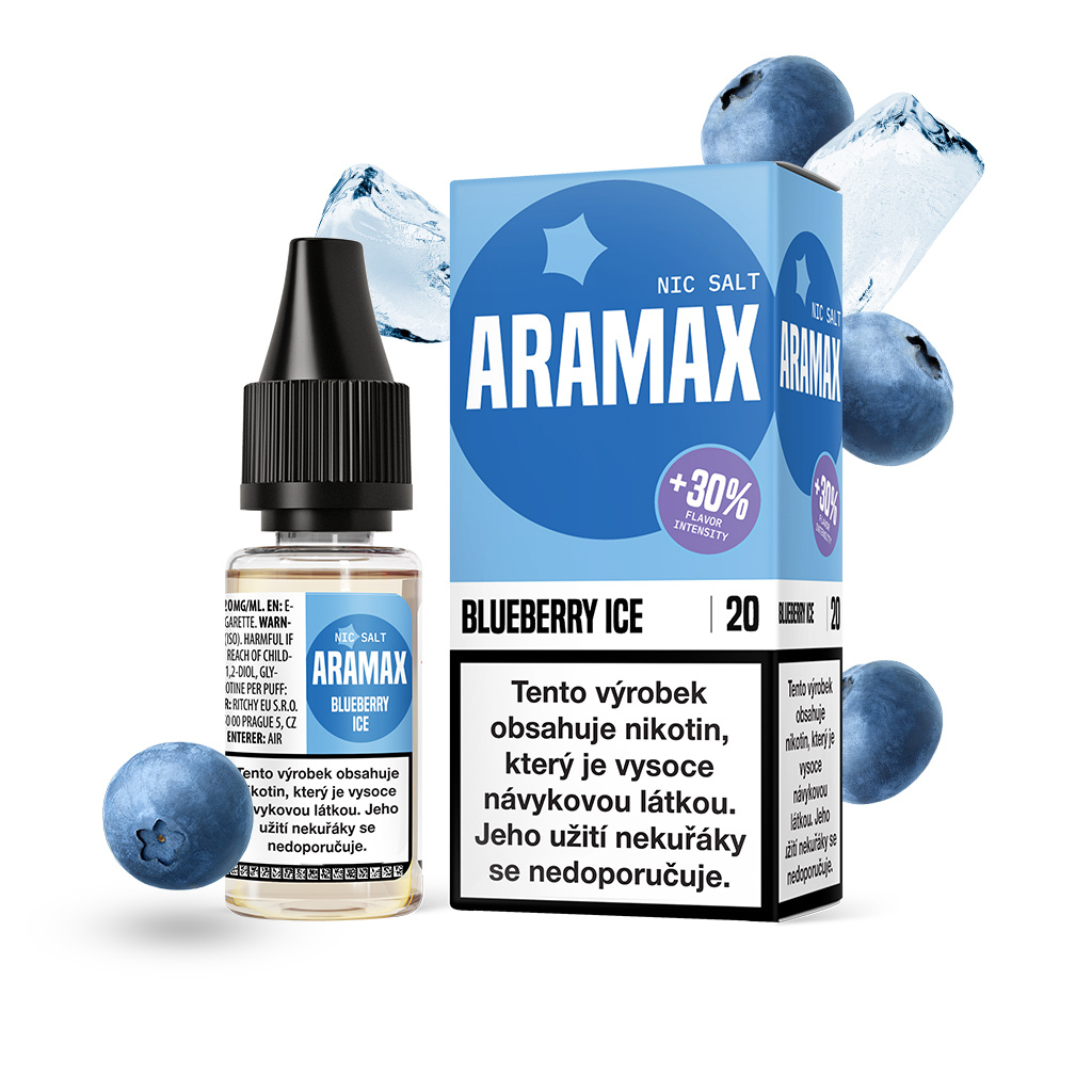 Aramax Salt Blueberry Ice 10 ml 10 mg