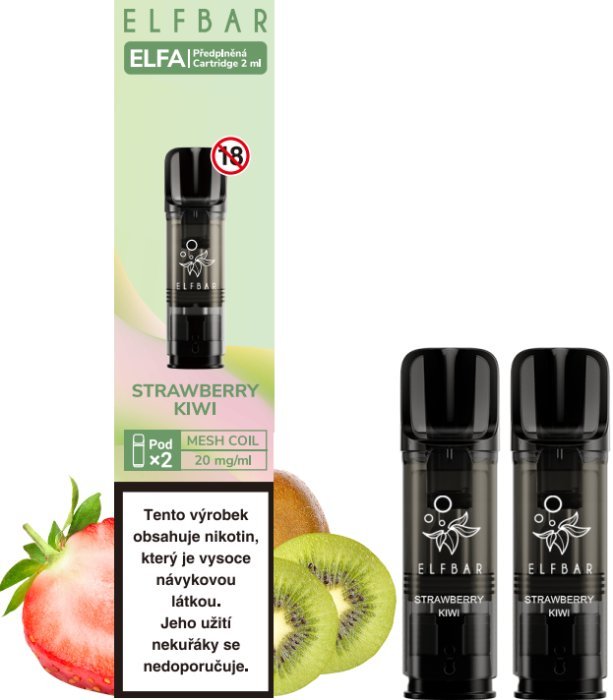 Elf Bar ELFA cartridge 2Pack Strawberry Kiwi 20 mg