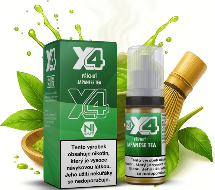 X4 Bar Juice - Japonský čaj (Japanese Tea) 10ml - 20mg