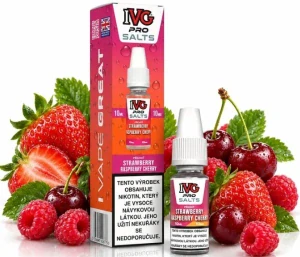 IVG Pro Salts Strawberry Raspberry Cherry 10 ml 10 mg
