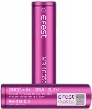 Efest baterie typ 18650 3000mAh 35A