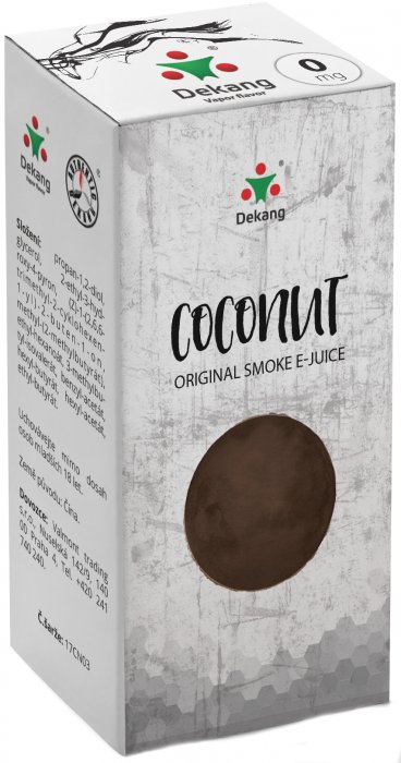E-liquid Dekang Coconut 10ml 0mg (kokos)