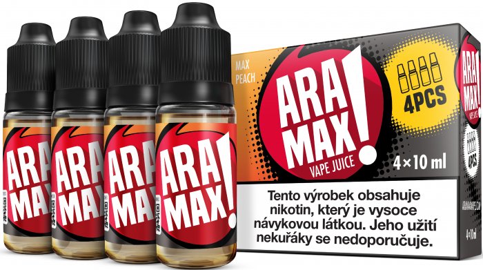 Aramax  4pack Max Peach 4 x 10 ml 3 mg