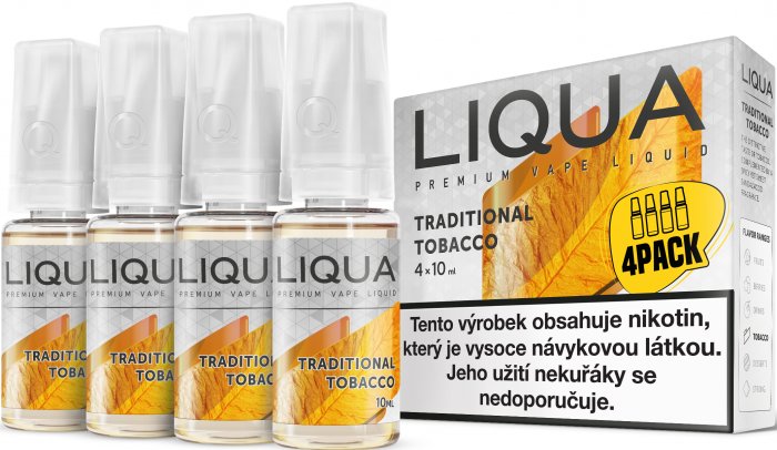 Ritchy Liqua Elements 4Pack Traditional tobacco 4 x 10 ml 6 mg
